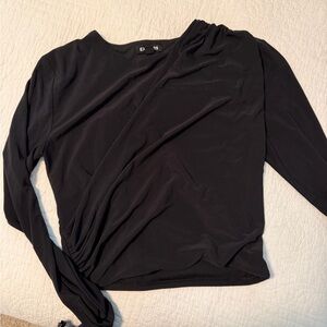 Express Black Long Sleeve Women's Top